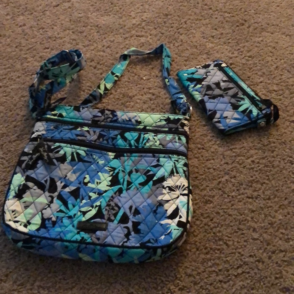 Vera Bradley bag with matching wallet.